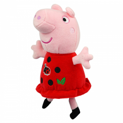 Obrázek PEPPA Pig ECO plyšová Peppa 20 cm šaty beruška
