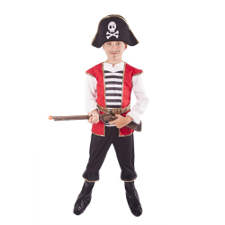 Obrázek kostým pirát s kloboukem vel. M