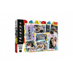Obrázek Puzzle Přátelé - koláž/Friends 500 dílků 48x34cm v krabici 40x26,5x4,5cm