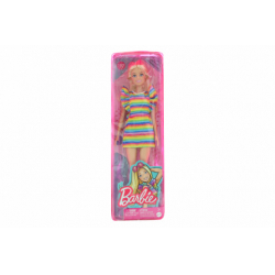 Obrázek Barbie Modelka - proužkované šaty s volány HJR96 TV