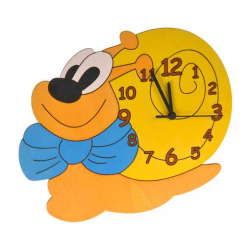 Obrázek DoDo Dětské dřevěné hodiny šnek