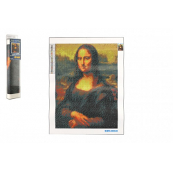 Obrázek Diamantový obrázek Mona Lisa 40x30cm s doplňky v blistru 7x33x3cm