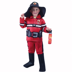 Obrázek Dětský kostým hasič s českým potiskem (L)