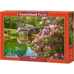 Obrázek Puzzle Castorland 500 dílků - Mlýn u rybníka