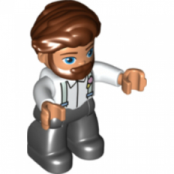 Obrázek LEGO<sup><small>®</small></sup> DUPLO<sup><small>®</small></sup> - Dospělá figurka č. 107, Bílá