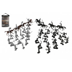 Obrázek Figurky rytíři s koňmi plast 5-7cm v sáčku