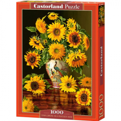 Obrázek Puzzle 1000 dílků - Slunečnice ve váze