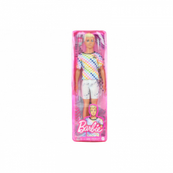 Obrázek Barbie Model ken - kostkované tričko a kraťasy GRB90 TV