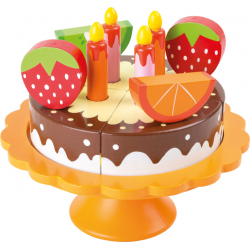 Obrázek Small Foot Dřevěný narozeninový ovocný dort