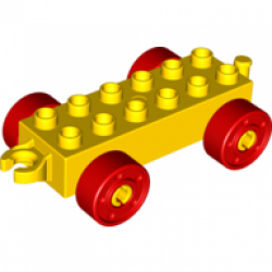 Obrázek LEGO<sup><small>®</small></sup> DUPLO<sup><small>®</small></sup> - Podvozek 2x6, Světle žlutá
