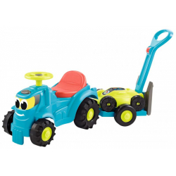 Obrázek Odrážedlo Traktor s vlekem a sekačkou