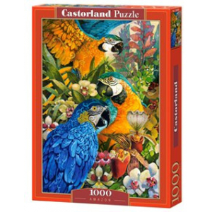 Obrázek Puzzle 1000 dílků - Papoušci v Amazonském pralese
