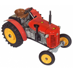 Obrázek Traktor Zetor 25A červený na klíček kov 15cm 1:25  Kovap