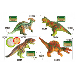Obrázek Dinosaurus měkký 4 druhy 38 cm