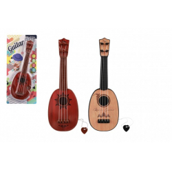 Obrázek Kytara/mandolína s trsátkem plast 30cm na kartě 15x33,5x3cm