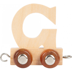 Obrázek Dřevěný vláček vláčkodráhy abeceda písmeno G