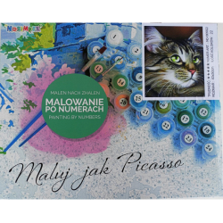 Obrázek Malovaní na plátno 40x50cm Kočka se zelenýma očima