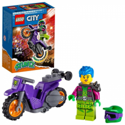Obrázek LEGO<sup><small>®</small></sup> City 60296 - Kaskadérská wheelie motorka