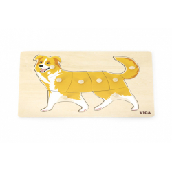 Obrázek Dřevěná montessori vkládačka - pes