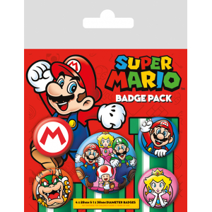 Obrázek Set odznaků Super Mario