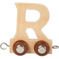 Obrázek Dřevěný vláček vláčkodráhy abeceda písmeno R