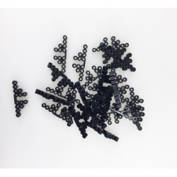 Obrázek Stojánky k zažehlovacím korálkům, černé, 25 ks