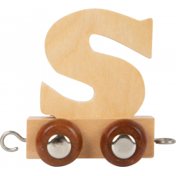 Obrázek Dřevěný vláček vláčkodráhy abeceda písmeno S