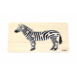 Obrázek Dřevěná montessori vkládačka - zebra