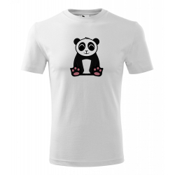 Obrázek Pánské Tričko Classic New - Tučňák a jeho kamarádi - #2 panda velká, vel. S , bílá