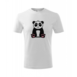 Obrázek Dětské Tričko Classic New - Tučňák a jeho kamarádi - #2 panda velká, vel. 6 let , bílá