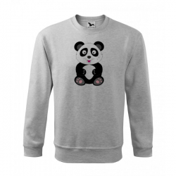Obrázek Mikina Essential - Veselá zvířátka - Panda, vel. 12 let - šedý melír