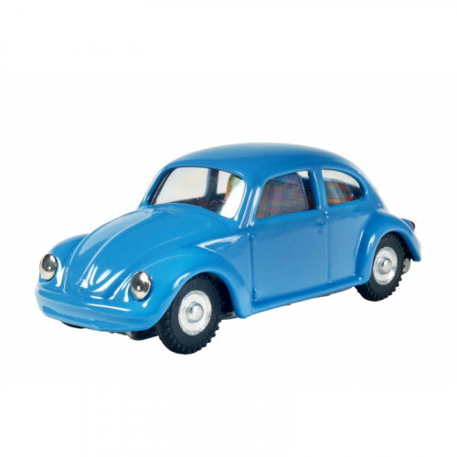 Obrázek Auto VW brouk na klíček kov 11cm modré v krabičce Kovap