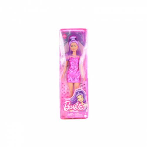 Obrázek Barbie MODELKA  - ZÁŘIVĚ FIALOVÉ ŠATY