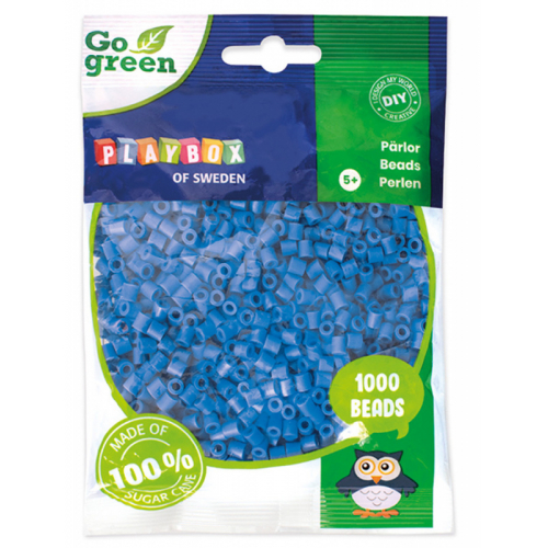 Obrázek Zažehlovací korálky 1000ks modré Go Green