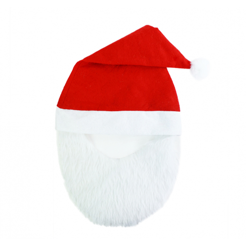 Obrázek čepice vánoční s vousy