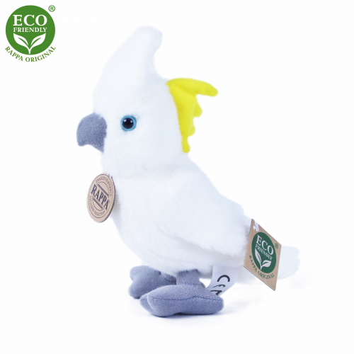 Obrázek Plyšový papoušek kakadu 17 cm ECO-FRIENDLY