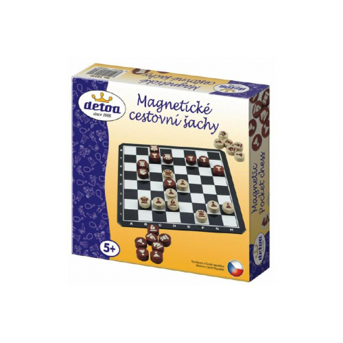 Obrázek Magnetické cestovní šachy dřevo společenská hra