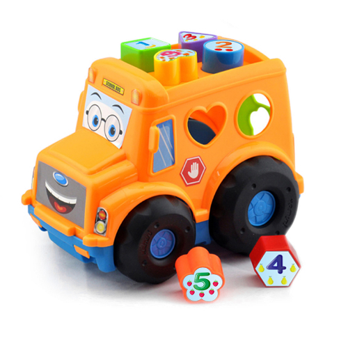 Obrázek Vkládačka BABY autobus pro nejmenší oranžový