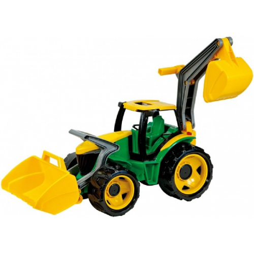 Traktor se lžící a bagrem - zeleno-žlutý - Cena : 637,- Kč s dph 