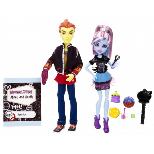 Monster High třídní 2pack - Heath Burns & Abbey Bominable