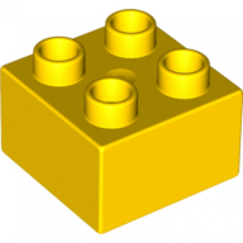 Obrázek LEGO<sup><small>®</small></sup> DUPLO<sup><small>®</small></sup> - Kostička 2x2, Žlutá