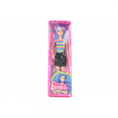Barbie Modelka - černá sukně a duhové tričko GRB61 TV 1.9.-31.12 - Cena : 238,- Kč s dph 