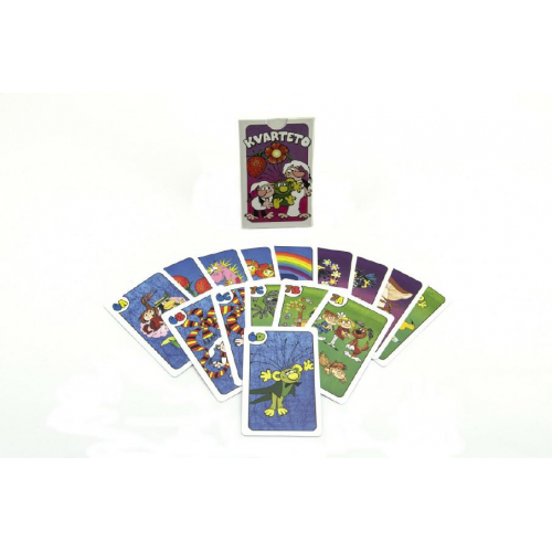 Obrázek Kvarteto Pojď s námi do pohádky společenská hra - karty v papírové krabičce 6x9x1,5cm
