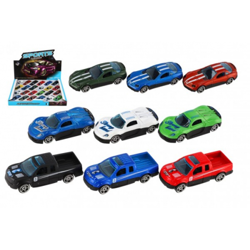 Obrázek Auto mini sportovní kov/plast 7cm na volný chod mix druhů