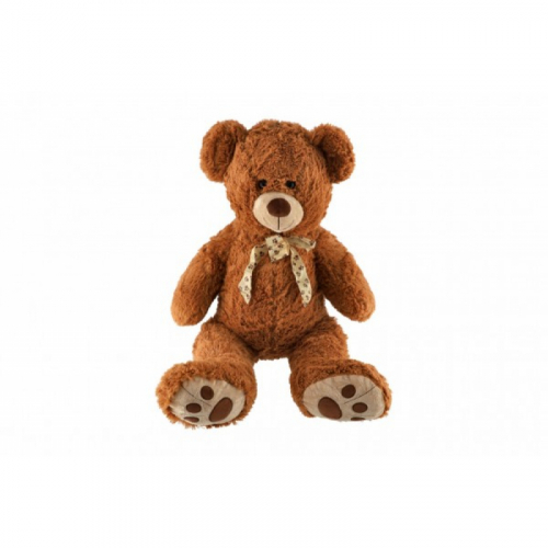 Obrázek Medvěd s mašlí plyš 72cm hnědý