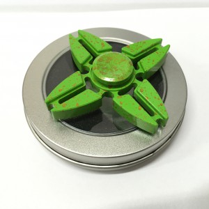Obrázek Fidget Spinner hliník v plechové krabičce - zelená