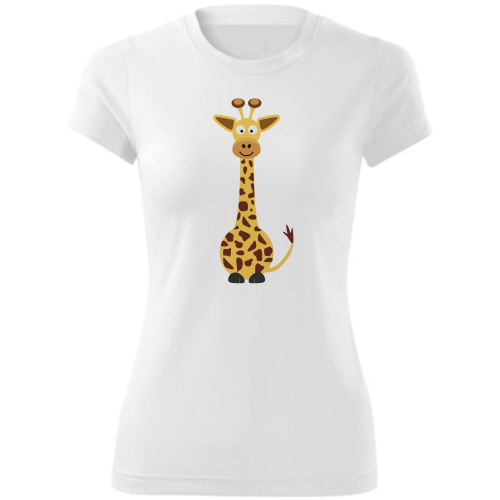Obrázek Dámské Tričko Veselá zvířátka - Žirafa, vel. S