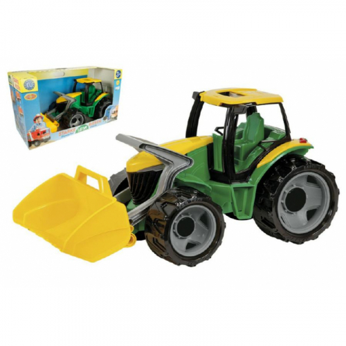 Traktor se lžící plast zeleno-žlutý 65cm - Cena : 496,- Kč s dph 