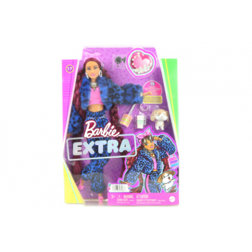 Barbie Extra - modrá teplákovka s leopardím vzorem HHN09 TV - Cena : 1092,- Kč s dph 