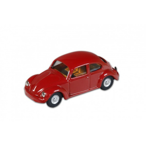 Obrázek Auto VW brouk 1200 červený kov 11cm v krabičce Kovap